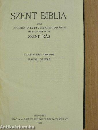 Szent Biblia