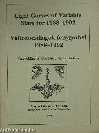 Változócsillagok fénygörbéi 1988-1992