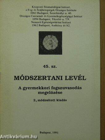 A gyermekkori fogszuvasodás megelőzése