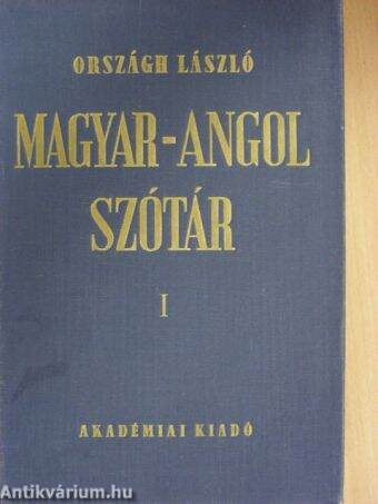 Magyar-angol szótár I.
