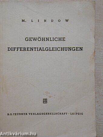 Gewöhnliche differentialgleichungen