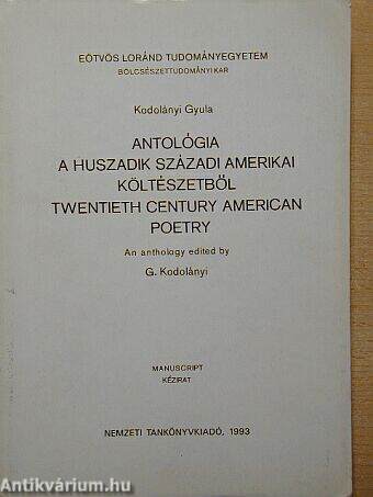 Twentieth Century American Poetry