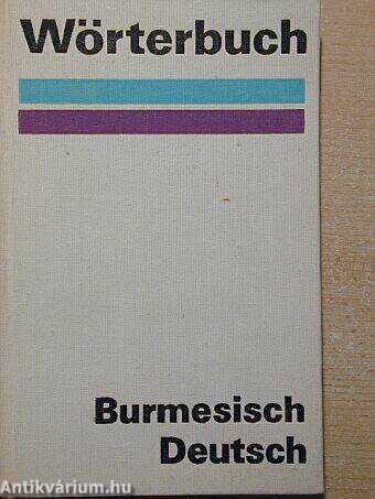 Wörterbuch Burmesisch-Deutsch