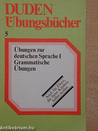 Übungen zur deutschen Sprache I.