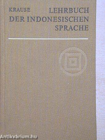 Lehrbuch der indonesischen Sprache