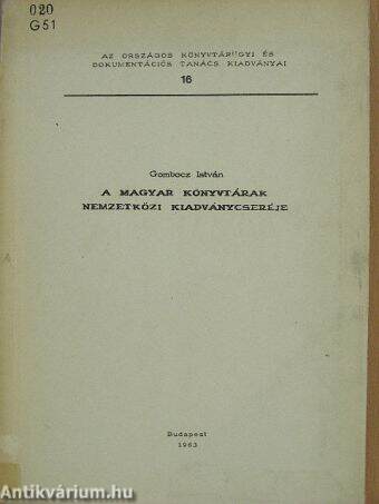 A magyar könyvtárak nemzetközi kiadványcseréje