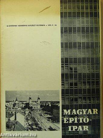 Magyar Építőipar 1975/9-10.