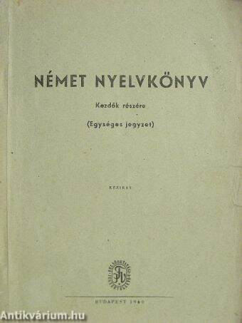 Német nyelvkönyv