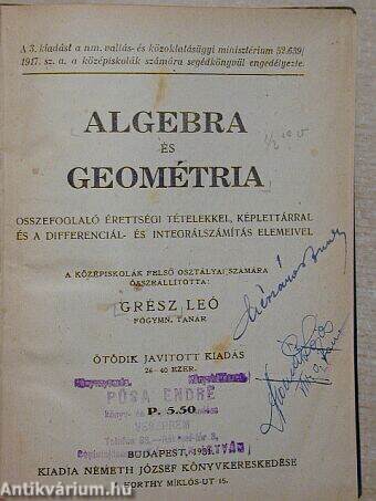 Algebra és geométria