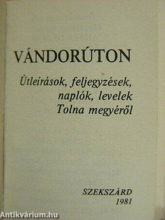 Vándorúton (minikönyv)