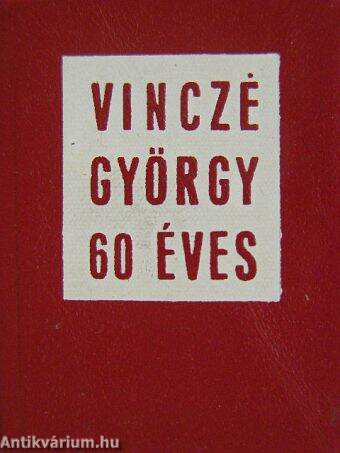 Vincze György 60 éves (minikönyv)