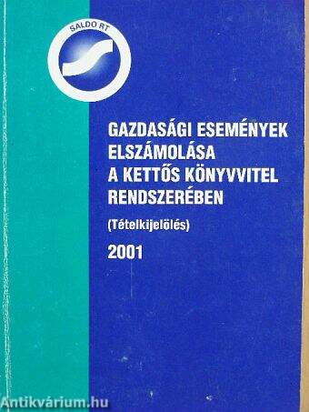 Gazdasági események elszámolása a kettős könyvvitel rendszerében