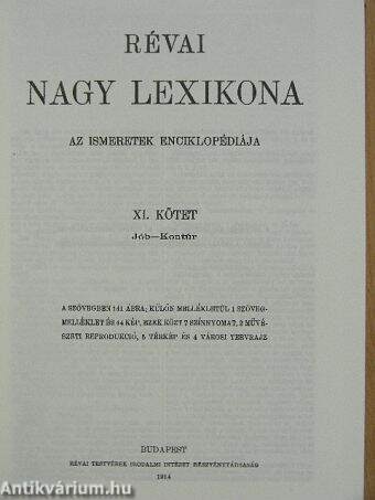 Révai nagy lexikona 11. (töredék)