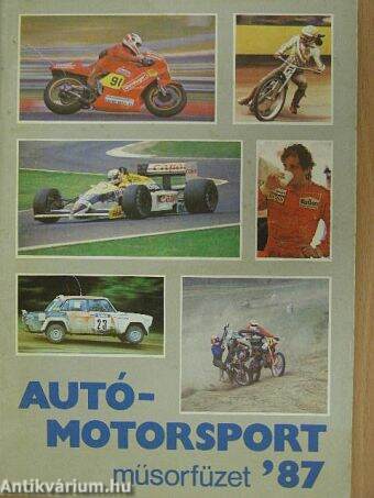 Autó-motorsport műsorfüzet '87