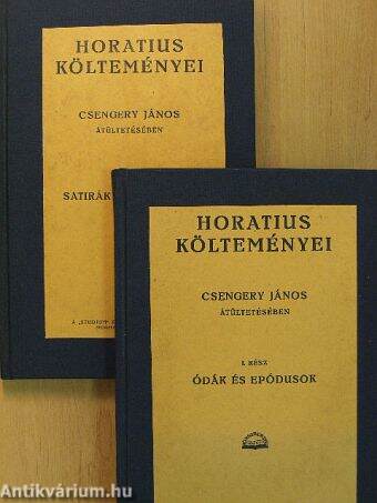 Horatius költeményei I-II.
