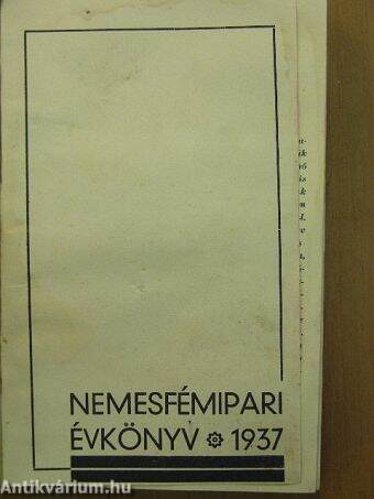 Nemesfémipari évkönyv 1937