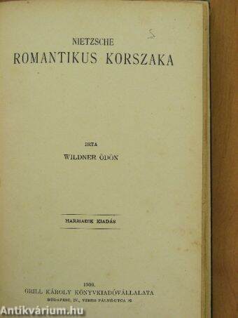 Nietzsche romantikus korszaka