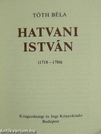 Hatvani István (minikönyv) (számozott)