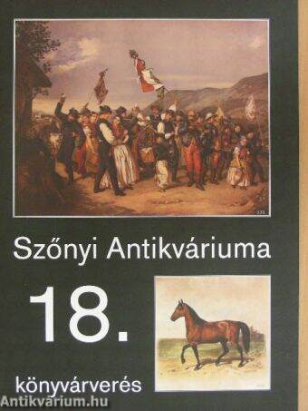 Szőnyi antikváriuma 18. könyvárverés