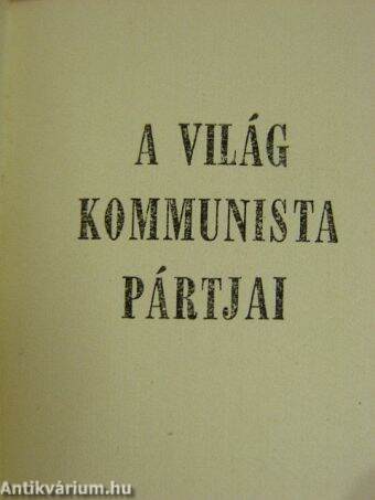 A világ kommunista pártjai (minikönyv)
