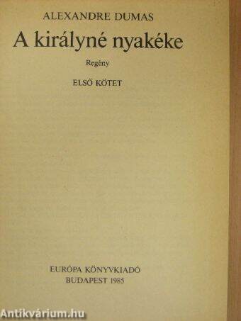 A királyné nyakéke 1-2.