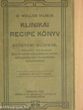 Klinikai recipe könyv