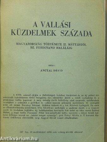 A vallási küzdelmek százada