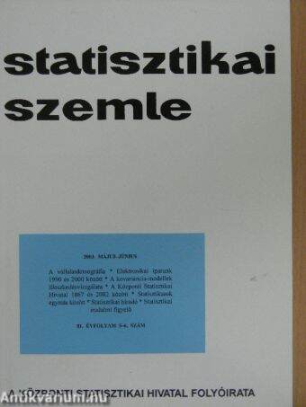 Statisztikai Szemle 2003. május-június