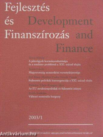 Fejlesztés és Finanszírozás 2003/1