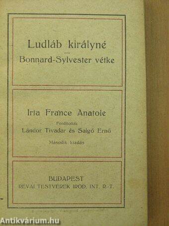 Ludláb királyné/Bonnard-Sylvester vétke