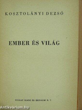 Ember és világ