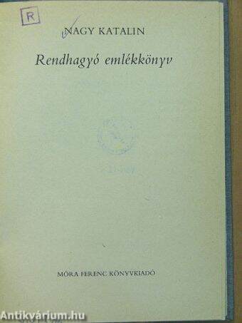 Rendhagyó emlékkönyv