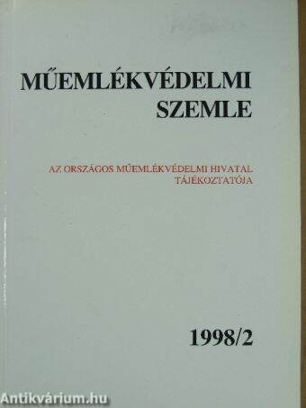 Műemlékvédelmi Szemle 1998/2.