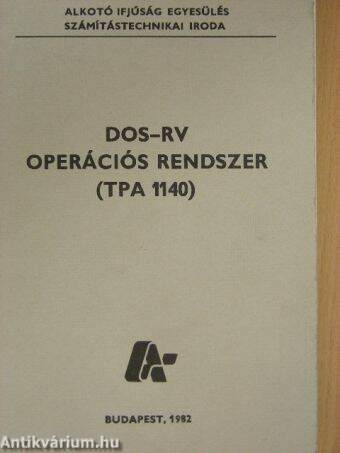 DOS-RV operációs rendszer (TPA 1140)