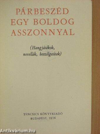 Párbeszéd egy boldog asszonnyal