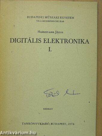 Digitális elektronika I.