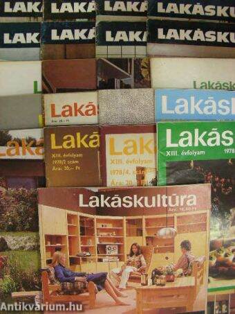 Lakáskultúra 1966-1978. (vegyes számok) (21 db)