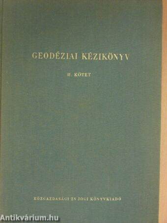 Geodéziai kézikönyv II.