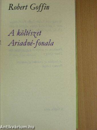 A költészet Ariadné-fonala