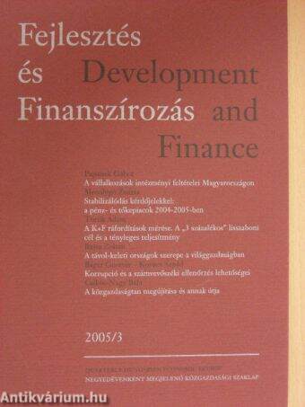 Fejlesztés és Finanszírozás 2005/3