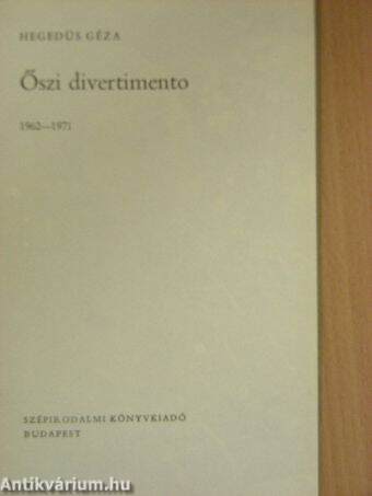 Őszi divertimento