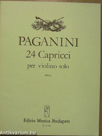 24 capricci per violino solo Op.1.