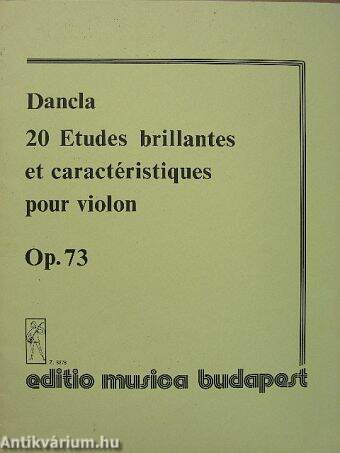 20 etudes brillantes et caractéristiques pour violon Op. 73.