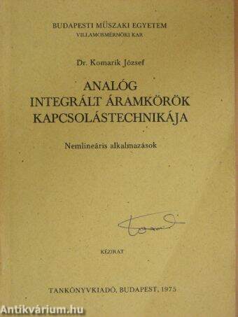 Analóg integrált áramkörök kapcsolástechnikája