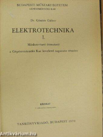 Elektrotechnika I.