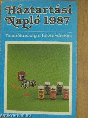 Háztartási Napló 1987