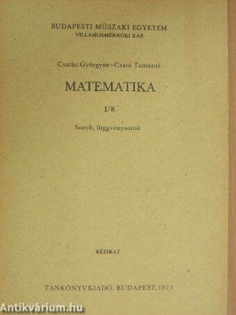 Matematika I/8.