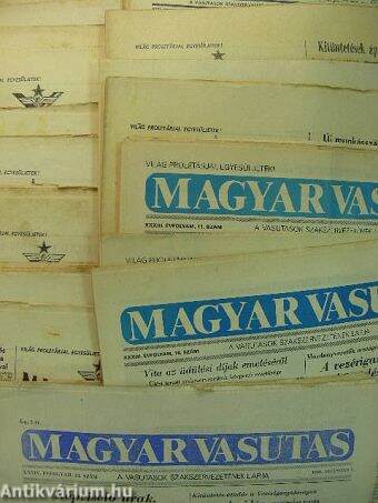 Magyar Vasutas 1965-1973., 1977., 1989., 1991. (Vegyes számok) (58 db)