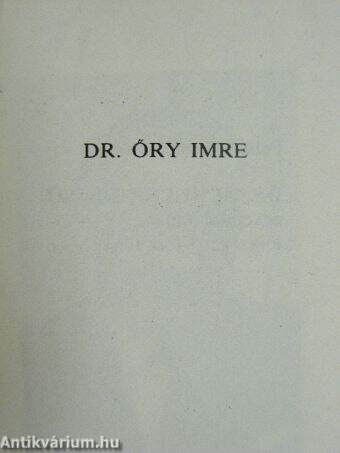 Dr. Őry Imre (minikönyv)
