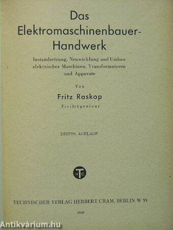 Das Elektromaschinenbauer-Handwerk